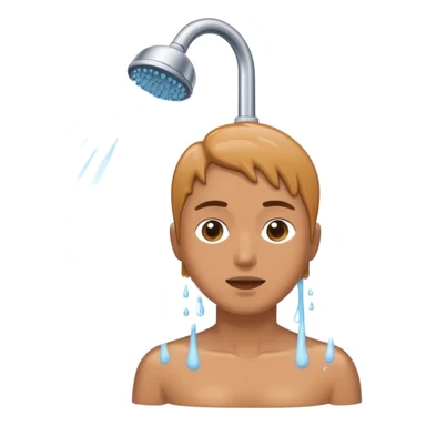 washing in shower sticker