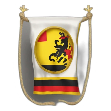 Drapeau réaliste de la belgique sticker