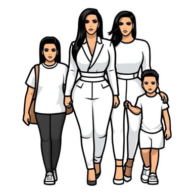 Kardashian family sticker
