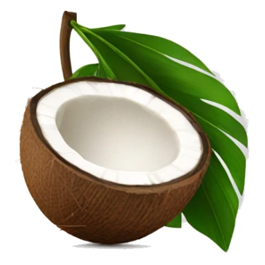 Half coconut  sticker