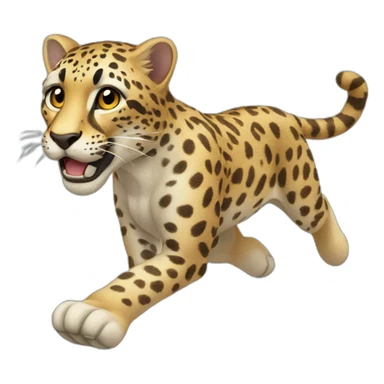 Guépard run sticker