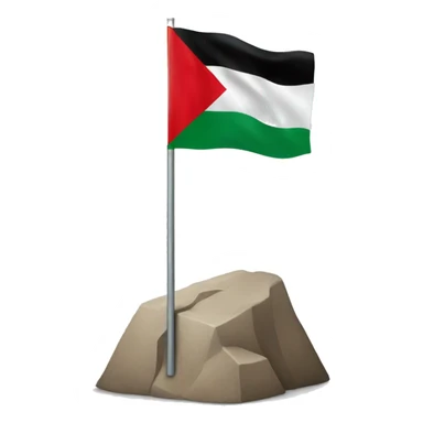 Palestine flag with no entry symbol sticker