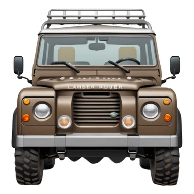 Grey-brown Land Rover D. sticker