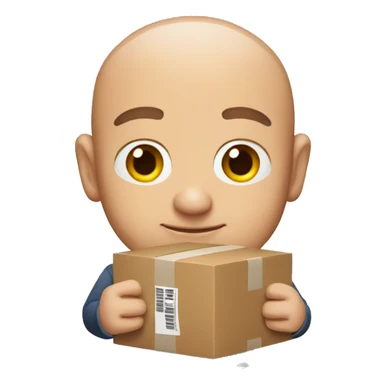 jeff bezos holding box sticker