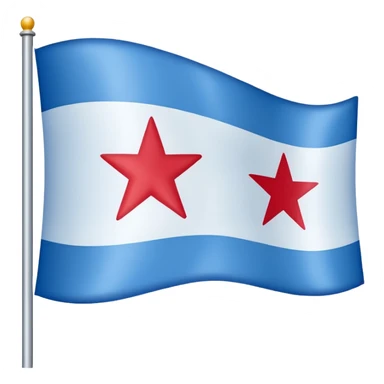 The flag of Chicago  sticker