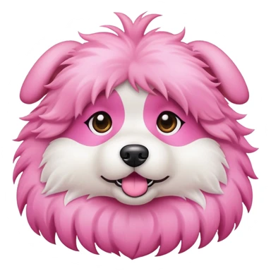 pink dog looking sassy sticker