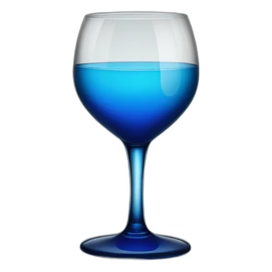 Un verre de vin bleu sticker