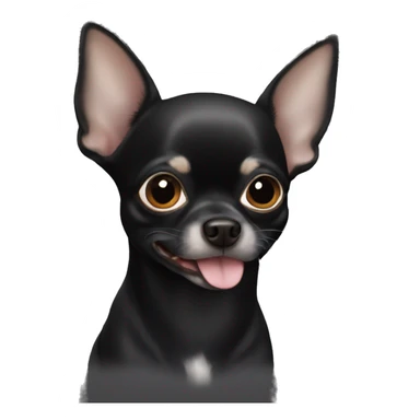 All Black chihuahua sticker
