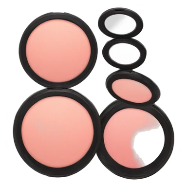 Blush with two compacts sticker