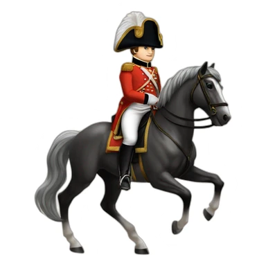 Napoleon Bonaparte on a horse sticker