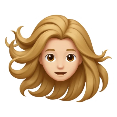 hair flip sticker