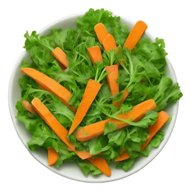 greens and carrot salad sticker
