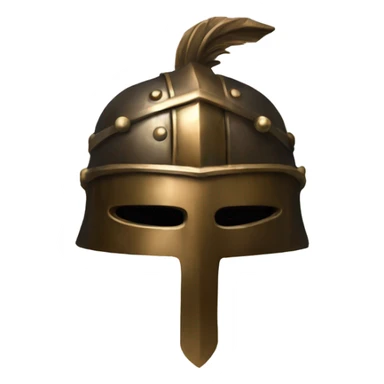helm made of bronze sticker
