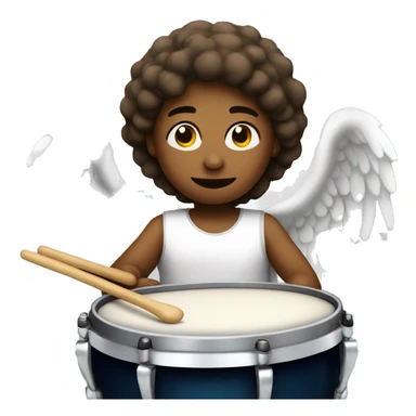 Drumming Angel sticker