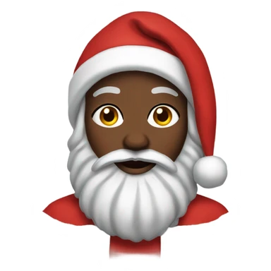 leah as black santa sticker