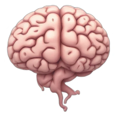 Brain with questions sticker