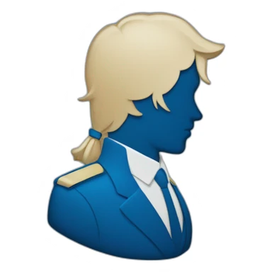 Silhouettas diplôme  bleu sticker