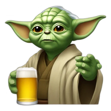 Yoda-drink-beer sticker
