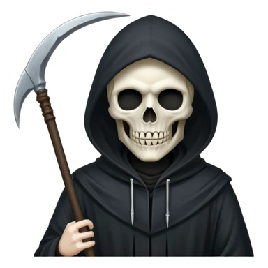 Grim reaper with a scythe sticker