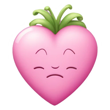 pink cute heart with light coquette floral inside of it  sticker