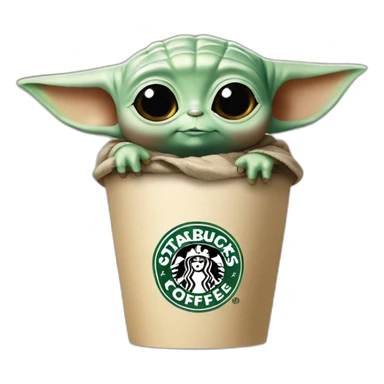 baby yoda starbucks sticker
