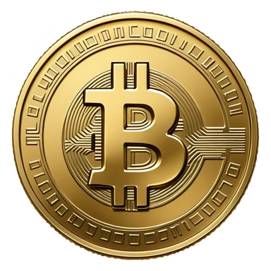 Make a coin engraved seal looks like bitcoin sticker