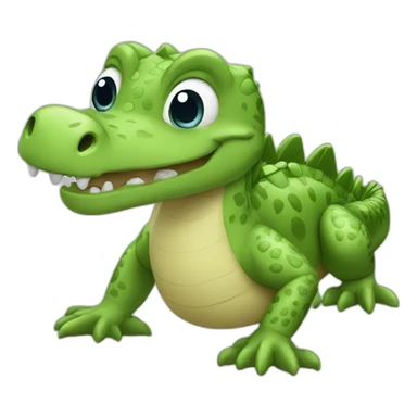 baby crocodile learning sticker