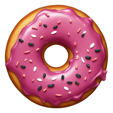 a Burgundy donut sticker