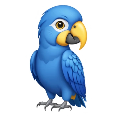 blue parrot  sticker
