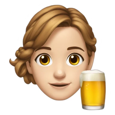 Emma Watson biere sticker