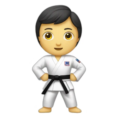 Taekwondoist sticker
