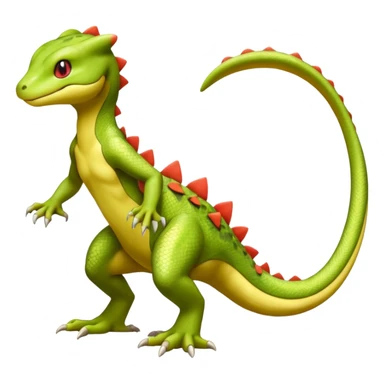 Mewtwo-Salandit-Gecko-Treecko-Kecleon-Fakémon-Pokémon-hybrid-creature (full body)  sticker