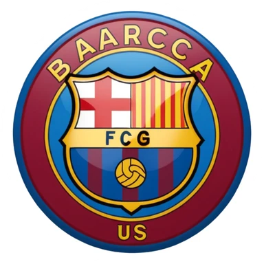 Barca escudo  sin corona  sticker