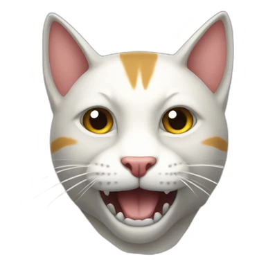 Gato con disfas de tiburon seleste sticker