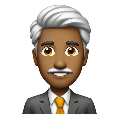 A Fair skin Indian Guy as an Industrialist  sticker