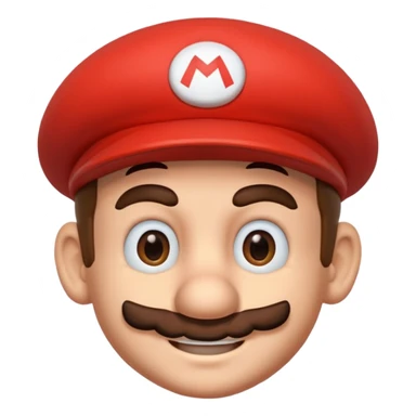 only mario's head thinking  sticker