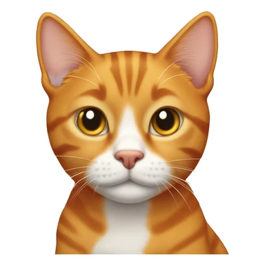 Orange tabby latiny sticker