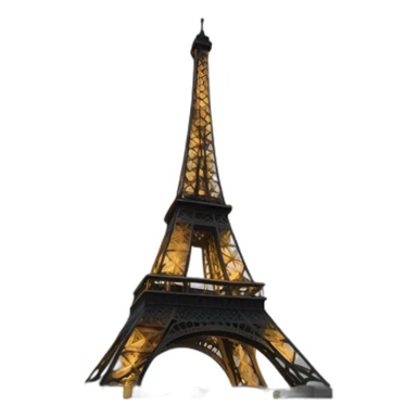 eiffel tower at night sticker