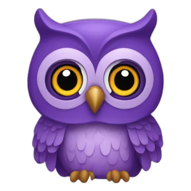 The purple owl sticker