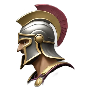 Hyperrealist spartan figth with athenian sticker