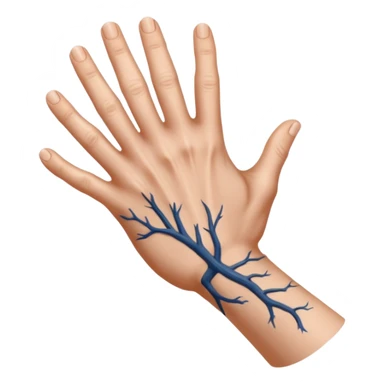 back of left hand sticker