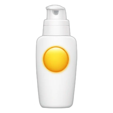 Sunscreen bottle sticker