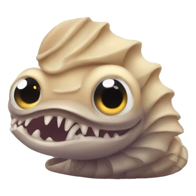 Cute Dune sandworm with starry eyes sticker