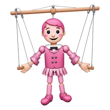 Pink marionette  sticker