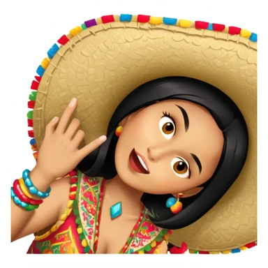 Fiestero with Sombrero sticker