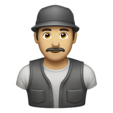 Hombre limpia auto sticker