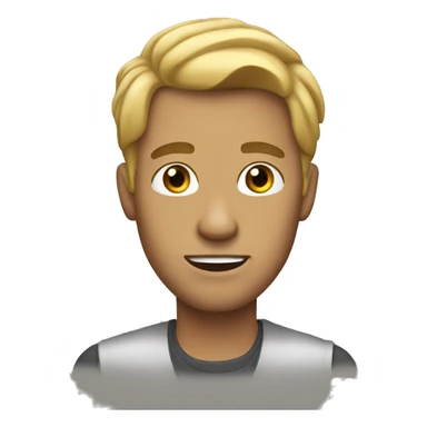 Man with dirty blonde hair  sticker