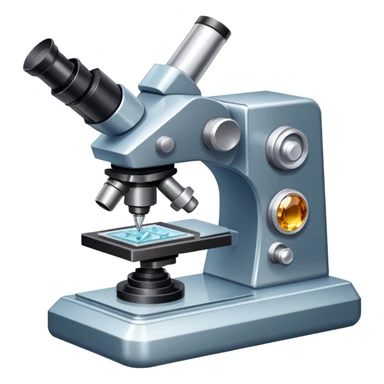 An icon featuring an electronic microscope, a metal alloy, and a crystal structure, symbolizing materials science. The design includes different materials like metals, ceramics, and polymers, alongside a stamp representing testing and quality control. Transparent background sticker