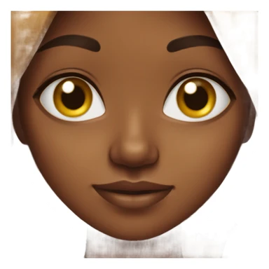 Brown Girl with freckles  sticker