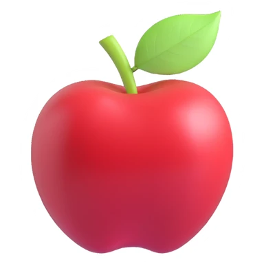 a glossy red apple with a green leaf on top, featuring a digital-style progress bar across its surface, partially filled to 60%, pure white background sticker